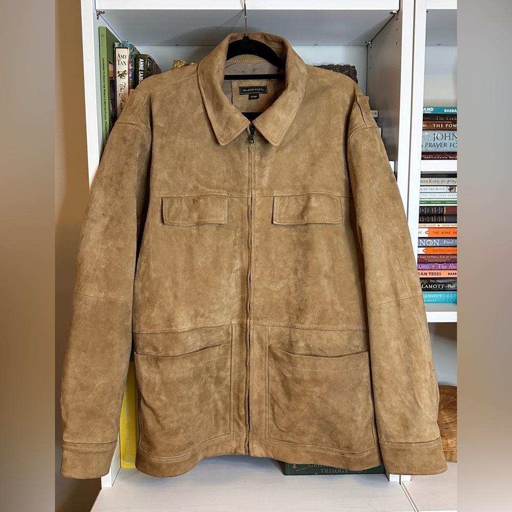 Island Soft Suede Jacket - Perfect Vintage- Jacket.  Size L